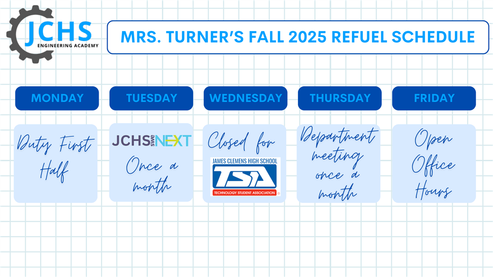 Fall 2025 Refuel Schedule